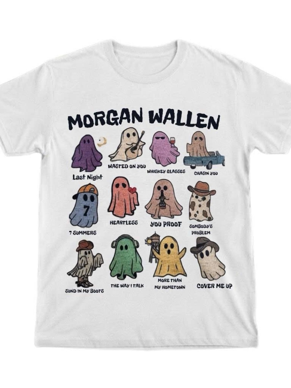 Morgan Wallen Halloween shirt cute popular country music ghost